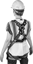 Image of ProductInUse. Back orientation. Fall-Arrest Harnesses. Fall-Arrest Harnesses for Extraction.
