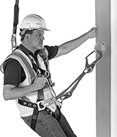 Image of ProductInUse. Front orientation. Fall-Arrest Harnesses. Heat-Resistant Fall-Arrest Harnesses for Positioning.