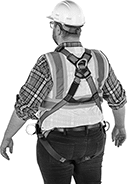 Image of ProductInUse. Back orientation. Fall-Arrest Harnesses. Fall-Arrest Harnesses for Climbing and Positioning, Style A.