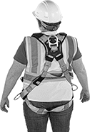 Image of ProductInUse. Back orientation. Fall-Arrest Harnesses. Fall-Arrest Harnesses for Climbing and Positioning, Style C.