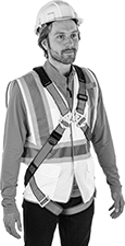 Image of ProductInUse. Front orientation. Fall-Arrest Harnesses. Fall-Arrest Harnesses, Style A.
