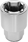 Image of Product. Bottom orientation. Sockets. Bolt-Through 6-Point Sockets.