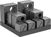 Image of Product. Set. Front orientation. Support Blocks. Step Block Sets.