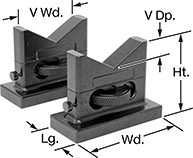 Image of Product. Front orientation. V-Blocks. Adjustable-Height V-Blocks.