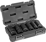 Image of Product. Front orientation. Sockets. Dual-Size 12-Point Impact Socket Sets.