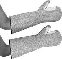Image of ProductInUse. Front orientation. Gloves. Heat-Protection Mitts.