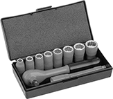 Image of Product. Front orientation. Sockets. Electrically Insulating 12-Point Socket Sets.