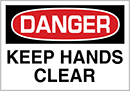 Image of Product. Front orientation. Labels. Machine and Equipment Operation Labels , Danger—Keep Hands Clear.