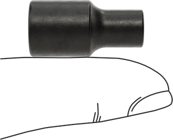 Image of Product. Side1 orientation. Contains SizingReference. External Torx Socket, 1/4" Square Drive, E6 Drive Size.