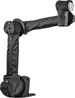 Image of ProductInUse. Front orientation. Robot Arm Covers. CSM/Vinyl Plastic.