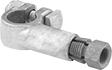 Image of Product. Front orientation. Battery Terminals. Screw-On Battery Terminal Clamps , Right 90° Elbow.