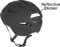 Image of Product. Back orientation. Contains Annotated. Bicycle Helmets.
