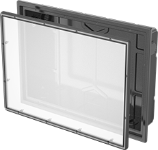 Image of Product. Front orientation. Monitor Enclosures. Polyethylene.