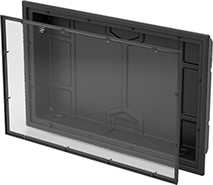 Image of Product. Front orientation. Exploded view. Monitor Enclosures. Polyethylene.
