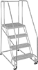 Lightweight Tilt-to-Roll High-Stability Platform Ladders
