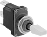 Image of Product. Front orientation. Toggle Switches. Wet-Environment Toggle Switches, Flat Toggle.