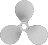 Image of Product. Front orientation. Mixer Propellers. Stainless Steel Mixer Propellers.