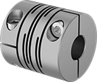 Image of Product. Front orientation. Flexible Shaft Couplings. Clamping Precision Flexible Shaft Couplings, Parallel Cut.
