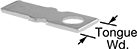 Image of Product. Front orientation. Contains Annotated. Terminal Adapters. Stud to Quick-Disconnect Terminal Adapters, Square Tongue.
