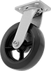 Cushioned-Load Casters with Rubber Wheels