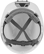 Image of ProductInUse. Shown with Hard Hat (Sold Separately). Bottom orientation. Voltage Detectors. Voltage Detectors for Hard Hats.