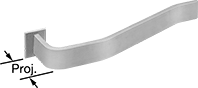 Image of Product. Front orientation. Contains Annotated. Lockset Bumpers.