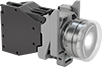 Image of Product. Illuminated White Switch. Front orientation. White. Hazardous Location 22 mm Panel-Mount Push-Button Switches, Illuminated.