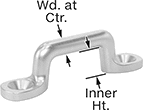 Image of Product. Front orientation. Contains Annotated. Webbing Guides. Webbing Guides, Brass.