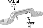Image of Product. Front orientation. Contains Annotated. Webbing Guides. Webbing Guides, Steel.