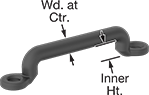 Image of Product. Front orientation. Contains Annotated. Webbing Guides. Webbing Guides, Nylon.