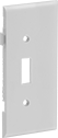 Image of Product. Front orientation. Wall Plates. Build-Your-Own Wall Plates, For Toggle Switches, End Sections.