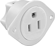 Image of Product. Front orientation. Power Connectors. Straight-Blade Connectors, Panel-Mount Female Receptacles, Single.