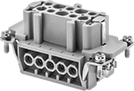 Image of Product. Front orientation. Latching Connectors. Build-Your-Own Latching Connectors, Female.