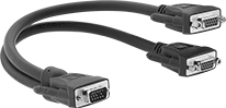 Image of Product. Front orientation. D-Sub Cords. Video Monitor Splitters.