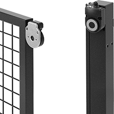 Image of ProductInUse. Switch Shown Installed with LED Status Indicator. Front orientation. Safety Switches. Frame-Mounted RFID Safety Switches.