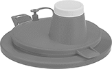Image of Product. Front orientation. Paint Pour Lids.
