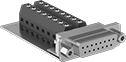 Image of Product. Front orientation. D-Sub Connectors. Panel-Mount D-Sub Connectors, Sockets.
