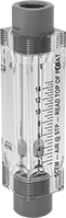 Image of Product. Front orientation. Flowmeters. Flowmeters for Gases, Female.