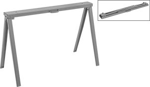 Image of Product. Front orientation. Contains Inset. Sawhorses. Style A.