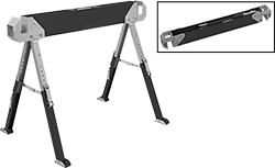Image of Product. Front orientation. Contains Inset. Sawhorses. Style B.
