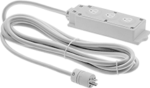 Image of Product. Plug Connection. Front orientation. Outlet Strips. Impact-Resistant Outlet Strips.