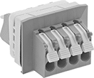 Image of Product. Front orientation. Terminal Blocks. Through-Panel Quick-Connect Terminal Blocks.