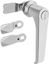 Image of Product. Front orientation. Cam Locks and Latches. L-Handle Keyed Cam Locks, Style D.