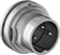 Image of Product. Front orientation. Metric Circular Connectors. M16 Connectors, Male Receptacles.