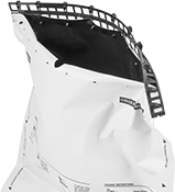 Image of ProductInUse. Locking Pins in Use. Front orientation. Tamper-Evident Seals. Tamper-Evident Bags, Nonreusable with Locking Pins.