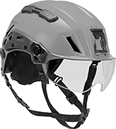 Image of Product. Rescue Helmet Shown with Visor (Sold Separately). Front orientation. Hard Hats. Rescue Helmets.