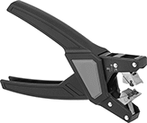Image of Product. Front orientation. Wire and Cable Strippers. Tight-Space Squeeze-and-Strip Electrical Cable Strippers, For Round Cables.