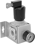 Image of Product. Front orientation. Compressed Air Regulators. Tamper-Resistant Compressed Air Regulators, Key Lock.