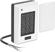 Image of Product. Front orientation. Keypad Door Controls. Weather-Resistant Keypad Door Controls.
