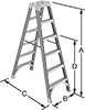 Two-Side Access Step Ladders